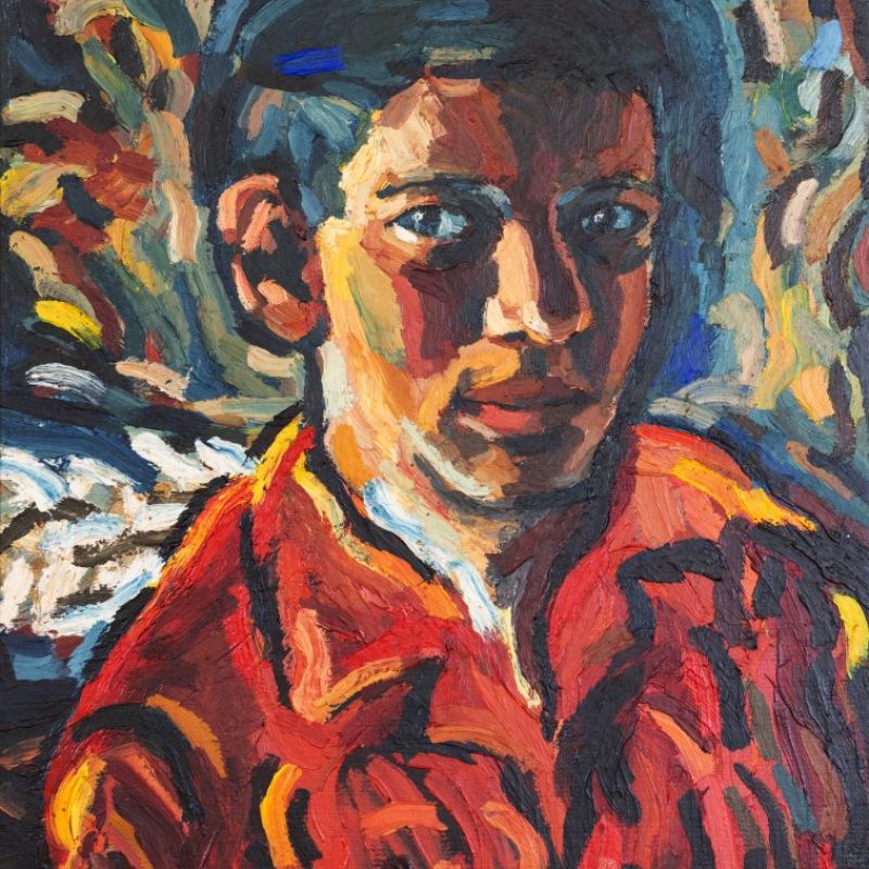 Selbstbildnis mit rotem Hemd, 1963 Selbstbildnis mit rotem Hemd, 1963